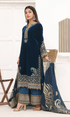 Hadia Eman - 3PC (Unstitched) 9000 Micro Velvet Embroidered Suit - HE052