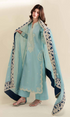 Maria.B - 3PC (Unstitched) Fully Embroidered Dhanak Suit With Embroidery Shawl - GKA2606