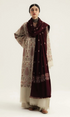 Zarashah Jahan - 3PC (Unstitched)  Embroidered Dhanak Suit - GKA2619