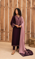 Zarqash 3PC Embroidered Dhanak Suit - GKA2624