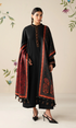 Baroque 3PC Heavy Embroidered Dhanak Suit Printed Woolen Shawl - GKA2626
