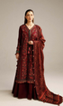 Hussain Rehar - 3PC Embroided Dhanak Suit - GMB7555