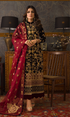 Asim Jofa - 3PC (Unstitched) 9000 Micro Velvet Embroidered Suit - AJ094