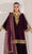 Baroque - 3PC (Unstitched) 9000 Micro Velvet Embroidered Suit - BQ021