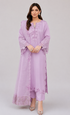 Nadia Farooqi - 3PC (Unstitched) Lawn Embroidered Suit (Light Purple) - GIR601
