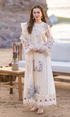 Qalamkar - 3PC Embroidered Sequence Chickenkari Lawn Suit - GKA7096