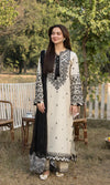 Allys - 3PC (Unstitched) Lawn Embroidered Suit -AL021