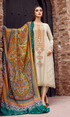 Maria.B - 3PC Heavy Embroidered Dhanak Suit - MB