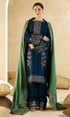 Zara Shahjahan - 3PC Embroidered Dhanak Suit - GKA 55416