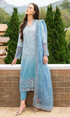 Maria.B - 3PC Heavy Embroidered Lawn Suit With Four Sided Embroidered Organza Dupatta - GKA2427