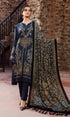 Maria.B - 3PC Heavy Embroidered Dhanak Suit With Printed Wool Shawl - GKA7527